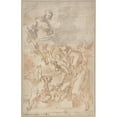 thumbnail image 2 of Gaspare Diziani 11x14 Black Ornate Wood Framed Double Matted Museum Art Print Titled: The Virgin Entrusting the Christ Child to Saint Francis of Assisi (1689-1767), 2 of 5