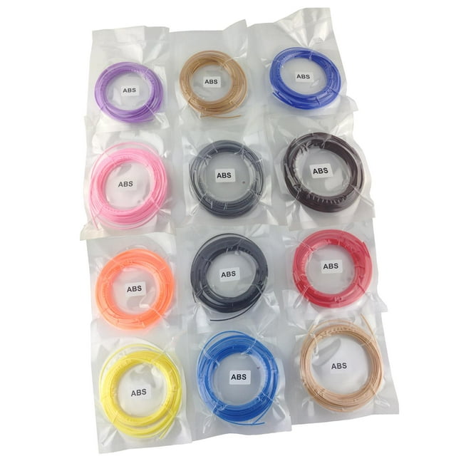 Accesorio de repuestos de filamento perfke para impresora 3D multicolor aleatorio 3m 12 Colores