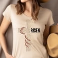 thumbnail image 4 of He Is Risen Christian T-Shirt Matthew 28:6 for Men and Women, Light Pink, Size L, 4 of 6