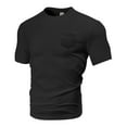 thumbnail image 4 of Bnwani Shirts For Men Poket Tee Casual Short Sleeve Shirts Black 2XL, 4 of 4