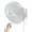 White Frame /White Blade, variant on 8.5-Inch Quiet Wall-Mounted Oscillation Fan with Remote & Timer, 4-Speed Adjustable for Small Bathrooms, Indoor Bedroom Cooling for RV, Adjustable Tilt, 5.92 ft Cord, Garage Cooling Fan for Home