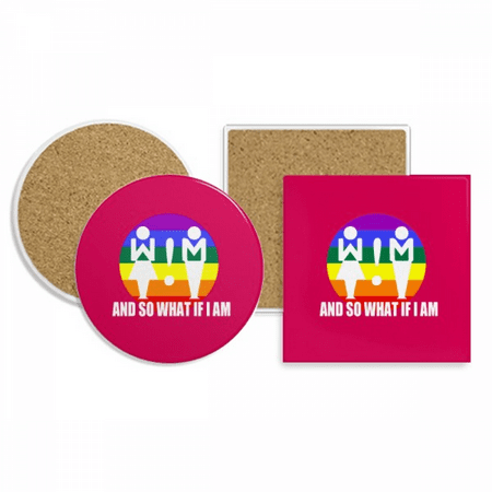 

And So What If I Am Coaster Cup Mug Holder Absorbent Stone Cork Base Set