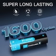 thumbnail image 2 of Pilas de litio recargables Kratax AA 1,5 V 3500 mWh, paquete de 4, 2 of 9