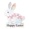 thumbnail image 1 of YWIYIUD 1PC Wooden Easter Rabbit Table Decorations Easter Hand Painted Rabbit Ornaments Tabletop Centerpieces Tiered Tray Decor for Spring Easter Indoor Home Party Patio Yard Decor 6.5inch, 1 of 5