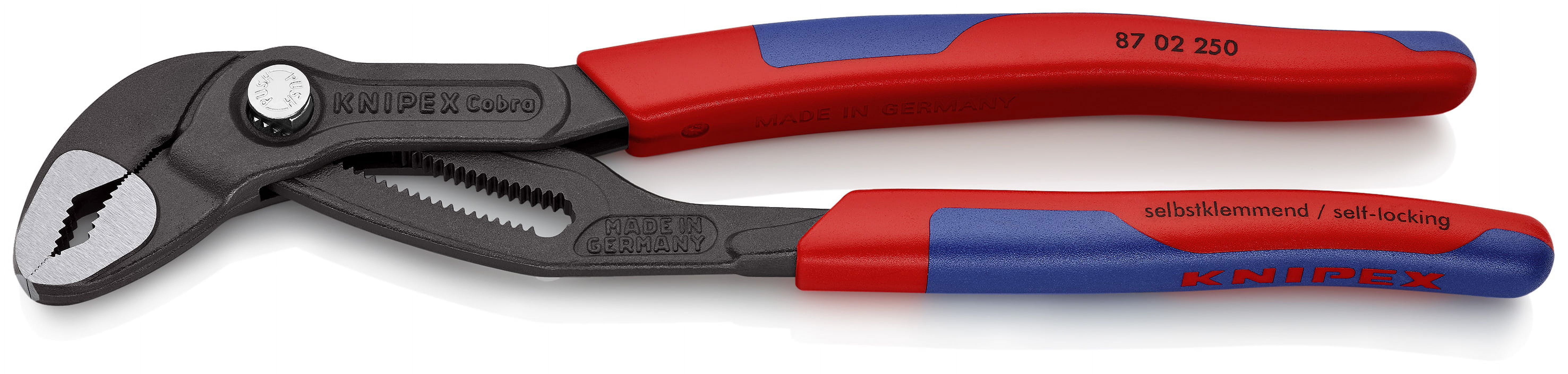 KNIPEX Tools 9K 00 80 05 US, Cobra Pliers Set, Comfort Grip Handles 7, 10, and 12-Inch, 3-Piece