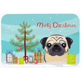 thumbnail image 1 of Carolines Treasures BB1634JCMT Christmas Tree & Fawn Pug Kitchen or Bath Mat, 24 x 36, 1 of 1