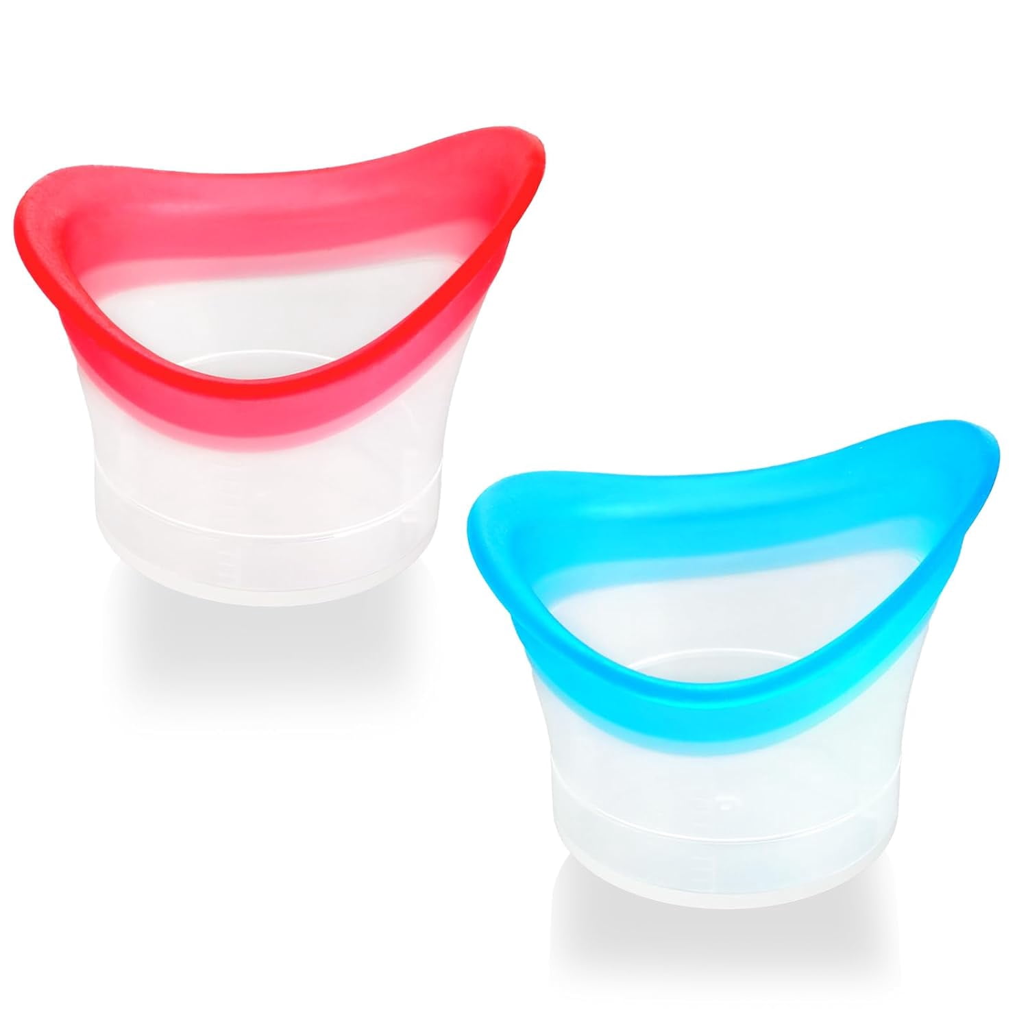 2 Pack Eye Wash Cup, Eye Wash Bath Kit Silicone Eye Cup for Effective Eye  Cleansing with Transparent Storage Container, Manual Air Pressure Eye  Cleaning Cup, Blue and Pink - Walmart.com