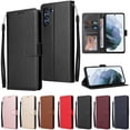 thumbnail image 2 of Funda de cuero para Samsung Galaxy S23 Ultra S22 Plus S21 S20 FE S10E S9 S8 S7 Edge, funda con tapa magnética para Note 20 Ultra 10 Deng Xun unisex, 2 of 2
