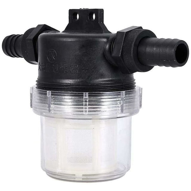 Water Pump Filter Net Sprinkler Adjustable Inline Transparent Mesh Strainer Watering Tool for Gardening Water Pump(interface:20mm)