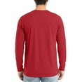 thumbnail image 5 of Dresfit Big and Tall Shirts for Men Solid Color Thermal Tops 2025 Basic Crew Neck Long Sleeve Athletic Tshirts Fall Slim Fit Oversized Lightweight Pullover Tops Red 2XL, 5 of 7