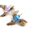 thumbnail image 2 of Darzheoy Interactive Cat Toys Cat Exercise Tumbler, Rechargeable Cat Toys for Indoor Cats Spin Birdie Game Teasing Kitty, Extra Long Birdie Feather Wand, 2 of 9