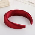 thumbnail image 4 of Satin Sponge Headband for Women Soft Hair Hoop Sweet Style Girls Hair Accessory, 4 of 7