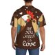 thumbnail image 3 of Fotbe Rooster And Chicken Camisa Estampada de Manga Corta para Hombre, Casual de Verano, Estilo Playero, Sin Arrugas-Medium, 3 of 5