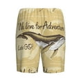 thumbnail image 5 of Easygdp We Live for Adventure Men's Short Pajama Pants, Sleep Shorts, Household Pants, Casual Pants with Pockets - Small, 5 of 9