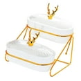 thumbnail image 4 of Lipstore Dried Fruit Dish Platter Appetizer Serving Tray for Candy Dried Fruits Snack 2 layer, 4 of 8