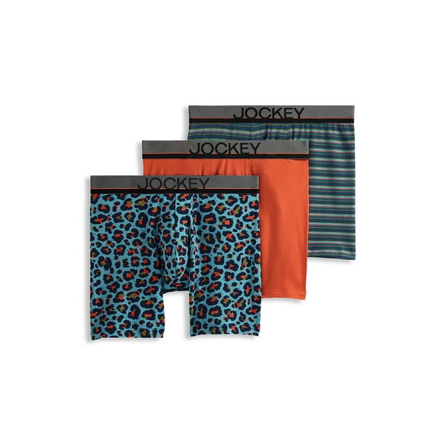 Jockey True Style 6" Boxer Brief - 3 Pack