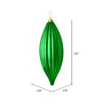 thumbnail image 3 of Vickerman M183204S 8 in. Green Shiny Line Finial Ornament  4 per Bag, 3 of 3