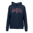 thumbnail image 2 of Women's Levelwear Navy Los Angeles Angels Adorn Cooperstown Collection Retro Spellout Pullover Hoodie, 2 of 3