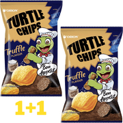 Turtle Chips Truffle New Flavor Korean Snack 4 Crispy Crunchy Layers (2 packs of 160g bag)