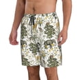 thumbnail image 2 of Vsdgher Vintage Animals Palm Tree Men's Beach Shorts, Surfing shorts, Swim trunks, Quick Dry Swim Trunks for Surfing Beach Fun -Small, 2 of 6