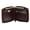 Brown, variant on Men's 100% Leather Card & Cash Zipper Wallet Bifold Multi Card Holder Purse
