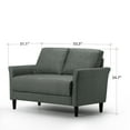 thumbnail image 7 of Zinus Jackie 2 Seat Loveseat, Green Stone, 7 of 7