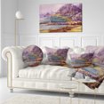 thumbnail image 3 of Designart Purple Hills - Landscape Printed Throw Pillow - 12x20, 3 of 5