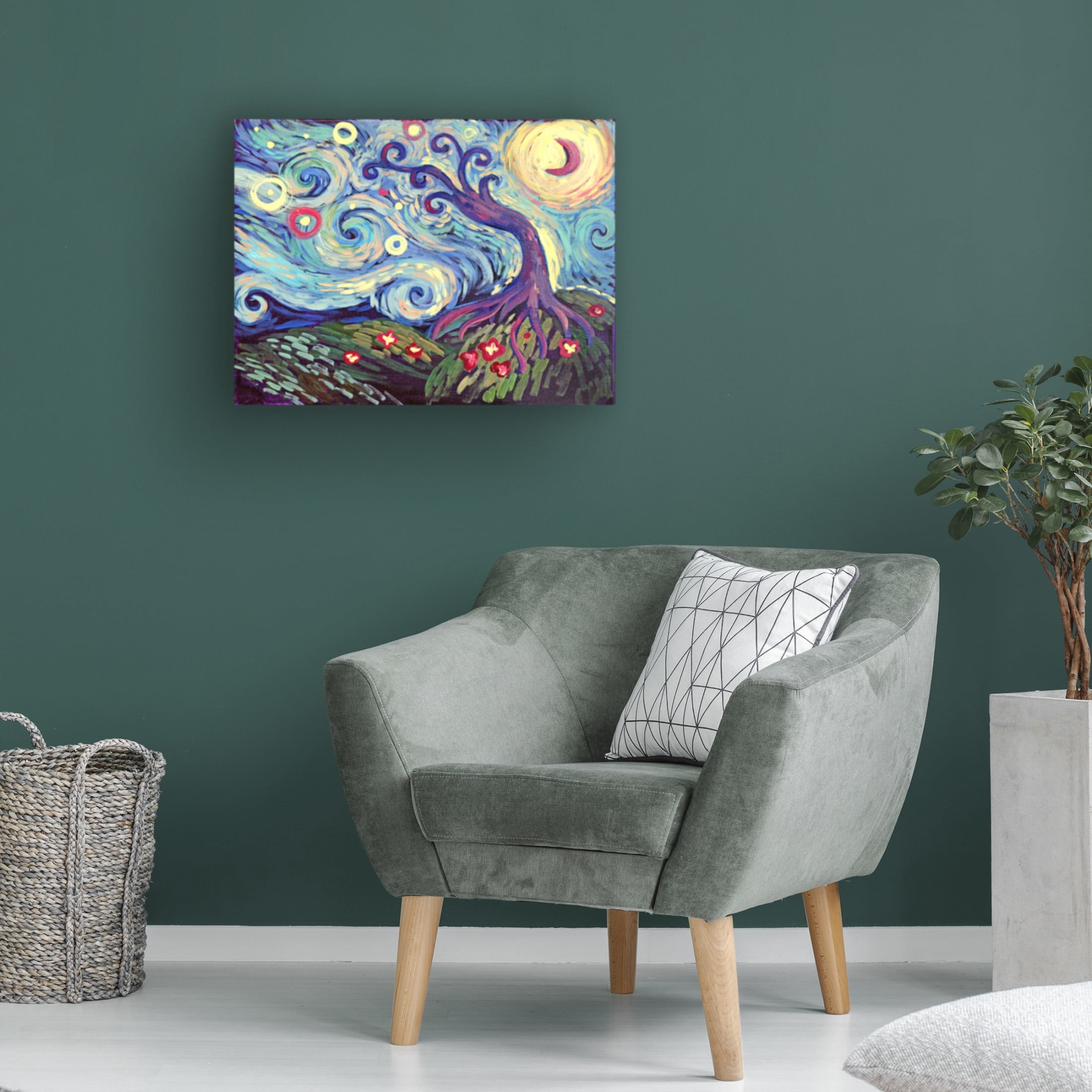 Canvas Wall Art - Natasha Wescoat 'Evening Lean' Wall Art for Living Room, Bedroom, or Office Décor by Trademark Fine Art - 19 x 14 Inches