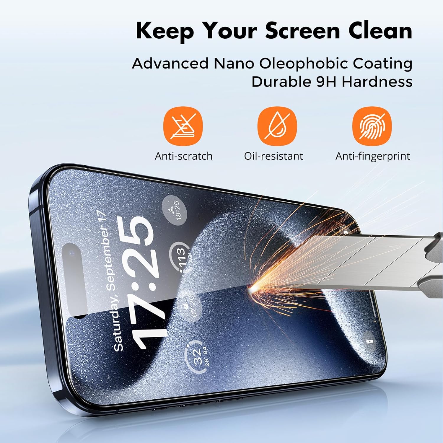 UNBREAKcable iPhone 15 Pro Max Screen Protector - 3 Pack photo 4
