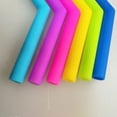 thumbnail image 5 of Tazas ecológicas Juego de pajitas reutilizables Pajita de silicona suave + Cepillo limpiador Suministros para fiestas de bodas de cumpleaños tholdsy JJ18384-04, 5 of 5