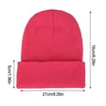 thumbnail image 4 of Gorro Beanie Unisex Minnieouse Skullcap Hilo Multifuncional a Prueba de Viento Melocotón Rojo, 4 of 5