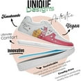 thumbnail image 5 of DOGO White Sneakers for Women - Handmade Women's Fashion Sneakers, Vegan Leather and Unique Design Dice Sneakers Cat Lovers Design, Size 10, 5 of 5