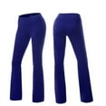 thumbnail image 6 of Blue Workout Leggings Women's Casual Solid Color Slim Hips Loose Yoga Pants Wide Leg Sports Pants Casual Pants Women, 6 of 6