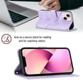 thumbnail image 4 of Compatible with iPhone 13 Mini Classic Embossed PU Leather Case with Card Holder Shockproof Cover, 4 of 5