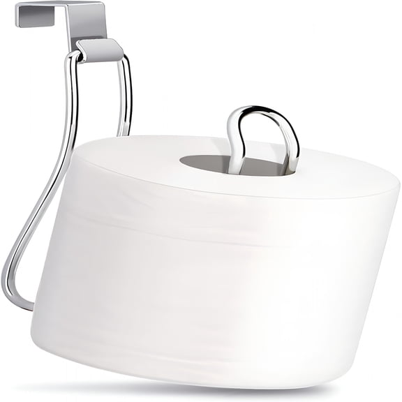 XIBUFE Toilet Paper Holder, Over the Tank Toilet Paper Holder, Toilet Paper Roll Holder, Bathroom Toilet Paper Storage（Chrome）