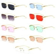 thumbnail image 4 of fastboy PC Comfortable And Stylish Rectangle Sunglasses For Daily Wear UV-proof And Non-deformable UV 400 Light tea Color, 4 of 6