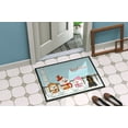 thumbnail image 2 of Carolines Treasures Merry Christmas Carolers Cocker Spaniel Black Tan Door Mat Indoor Rug or Outdoor Welcome Mat 18x27, 2 of 2