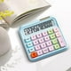thumbnail image 3 of Calculadora Azul, calculadora de alto rendimiento teclado flexible multicolor serie, uso en oficina, estilo de internet, personalizado, 3 of 5