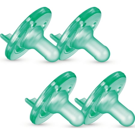 Philips Avent Soothie Pacifier, 3+ months, Green, 4 pack, SCF192/45