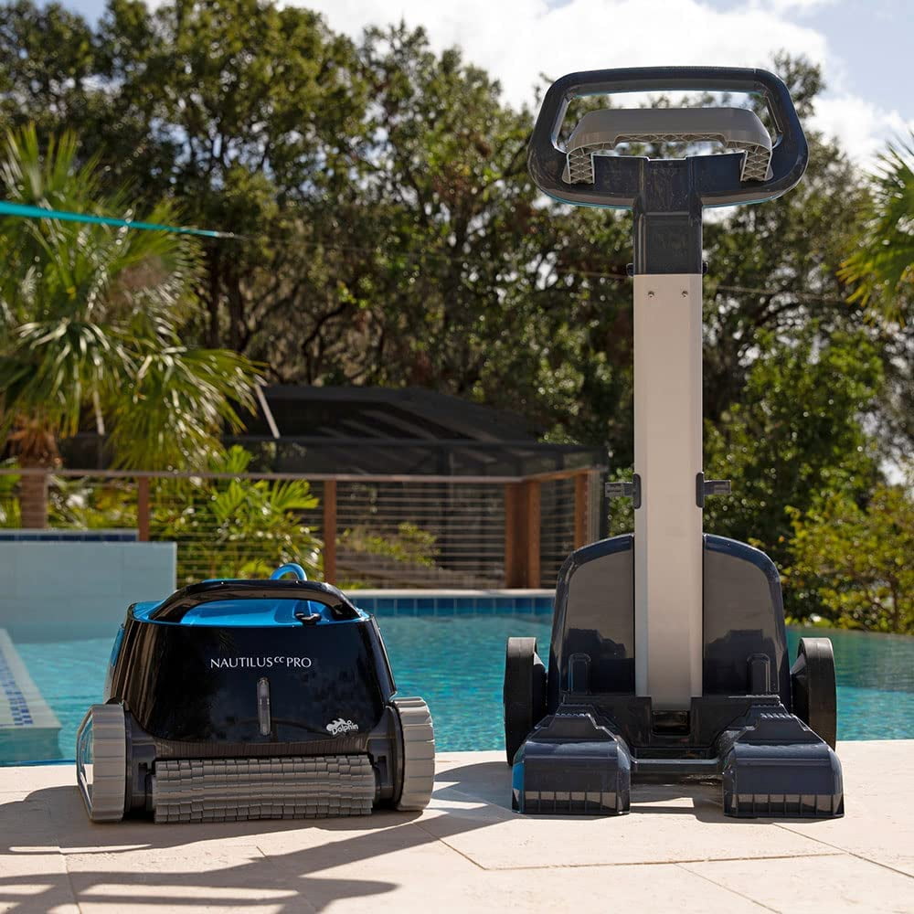 Dolphin Nautilus CC Pro Robotic Pool Vacuum Cleaner up to 50 FT - Transport Bundle with Caddy