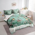 thumbnail image 3 of Homewish Cute Cartoon Bird Bedding Comforter Set 7pcs, Winter Christmas Snow Queen Bedding Sets, Teens Kids Boys Girls Reversible Queen Sheet Sets, Ultra Soft Bedroom Decor, 3 of 7
