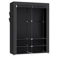 thumbnail image 1 of SONGMICS HOME Portable Closet with Shoe Rack, Shelves and Pockets, Spacious Organizer for Bedroom, Black, 1 of 7