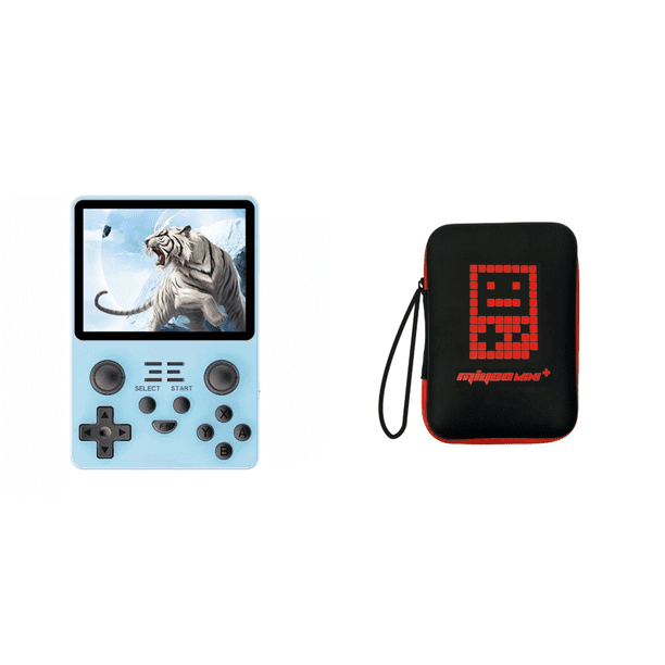 Consola de juegos portátil RK3326 Consola de juegos portátil retro RGB20S Azul