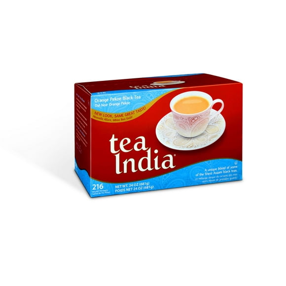 Sachet de thé noir Orange Pekoe de Tea India 216 sachets, 681 g