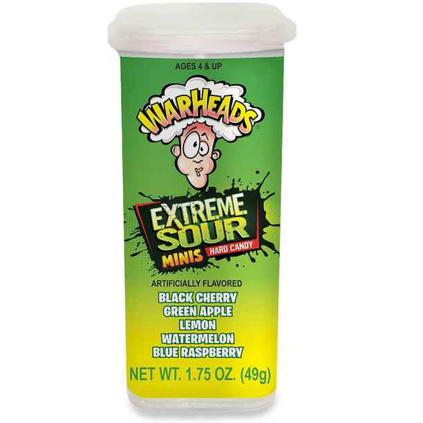Warheads Juniors Extreme Sour, 1.75oz., 18 Containers/order