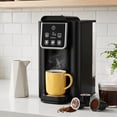 thumbnail image 3 of Hot & Iced Single Serve Coffee Maker for K Cup & Grounds, 6-14 Oz Brew Sizes, 50 Oz Removable Tank, Bold Setting, Reusable Filter, Black, 3 of 9