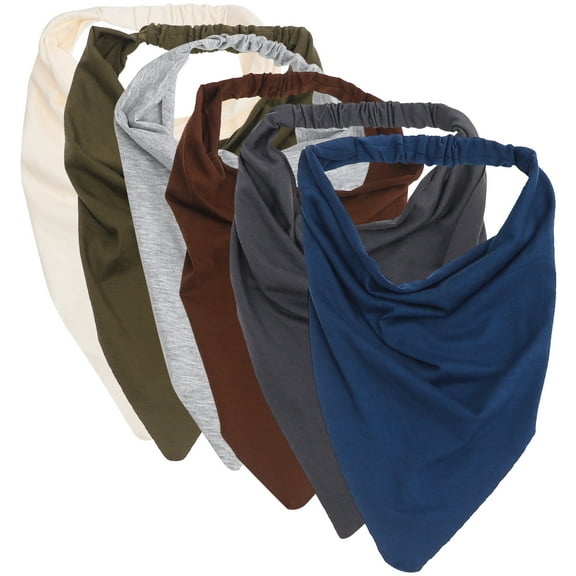 Phlegsive 6pcs Elastic Hair Scarves Women Headscarf Hair Scarf Women Girls Bandanas