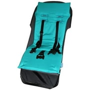 Angle View: Tivoli Couture MFSL Teal Luxury Memory Foam Stroller Liner, Teal