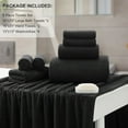 thumbnail image 4 of Green Essen 8 Pack Extra Large Bath Towel35"x 70" Highly Absorbent Quick Dry Bath Sheets Bath Towel Oversized Clearance Soft Shower Towels for Bathroom Spa Hotel Gym(Black), 4 of 8