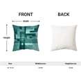 thumbnail image 6 of Aqua Teal Pillow Covers 16x16, Abstract Art Outdoor Decorative Throw Pillows for Couch, Modern Geometry Decor Cushion Cover 2 Pcs Soft Farmhouse Square Pillowcase for Bed Car Safa, 6 of 6